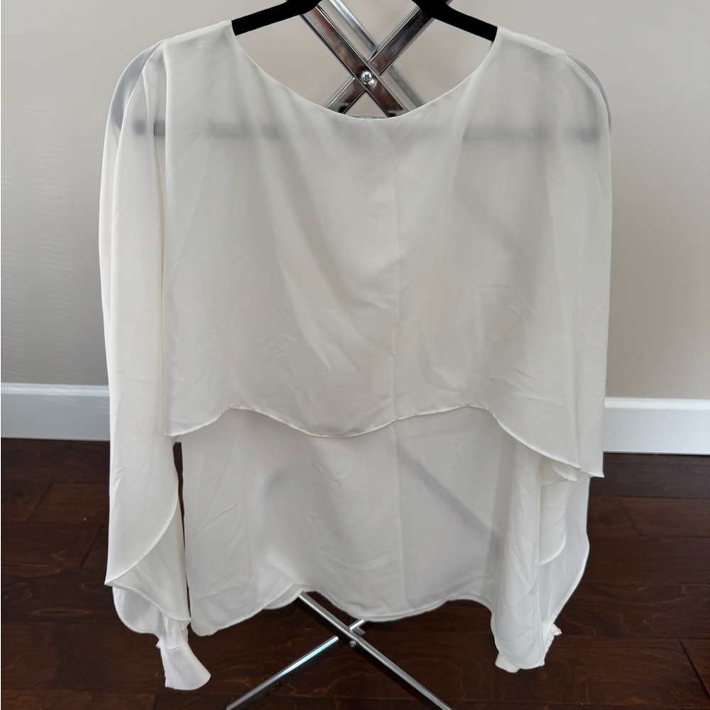 DKNY Off White Layered Blouse